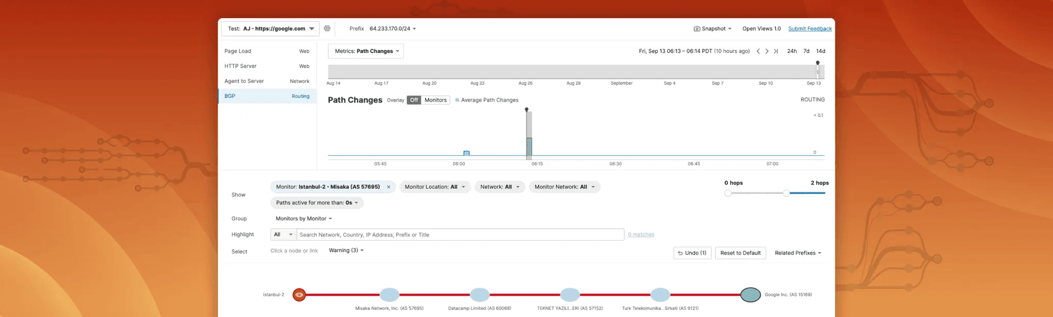 Cisco’s Thousand Eyes Alert Product